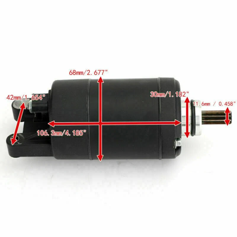 New Starter 9-Spline For Honda V300 C Stateline Sabre Interstate Fury 10-17 SA Foto 3 de 4