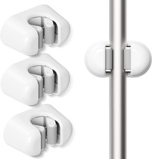 BEZOX Broom Holder, 3 PCS Wall Mount Mop Organizer Gripper, Self-Adhesive Cleani