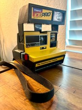 VINTAGE POLAROID JOBPRO 600 "THE CONSTRUCTION CAMERA" INSTANT FILM W/ STRAP