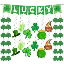 St Patricks Day Decorations Kit, 29Pcs St. Patrick's Day Party Decor Shamrock...