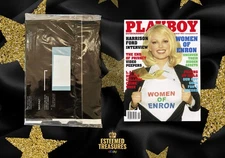 ⭐️ Playboy Magazine August 2002, Women of Enron, Harrison Ford SEALED ⭐️