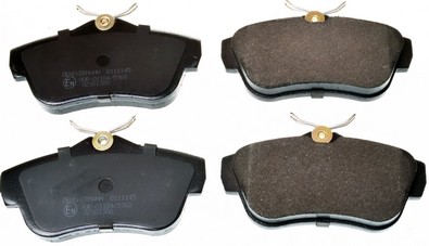 Rear DENCKERMANN B111145 Brake Pad Set, disc brake for CITROËN,FIAT,PEUGEOT,TOYO