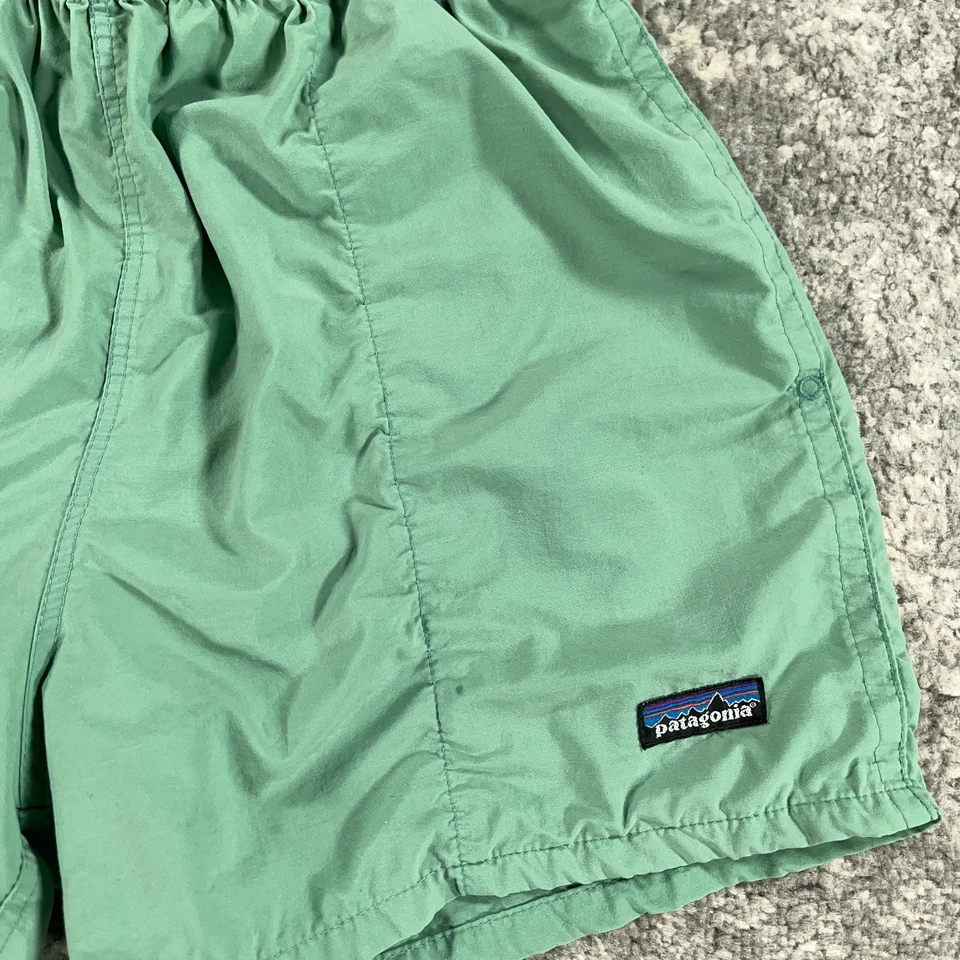 Pantalones Cortos Patagonia De Colección Para Hombres Medianos M Verdes Bolsas Forradas Trail Natación Años 90 Senderismo Foto 4 de 4