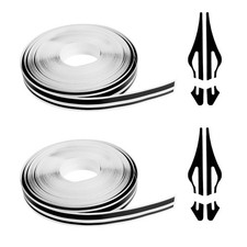 ongfuwu 2 Rolls 32Ft Car Pinstriping Tape, Vinyl Automotive 32 ft, Black