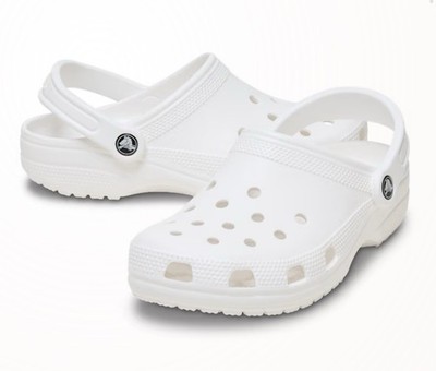 Original Crocs Color, White,  9Men/11 Women- Fast Shipping  