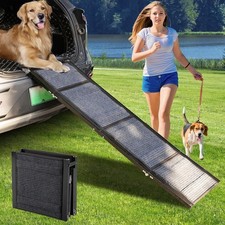 Dog Ramp for Car,350LB 67" Long  20" Wide ramp for Dogs to get in car,Foldin...