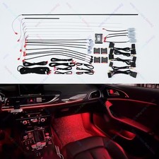 Für Audi A6 C7 21 Farben APP Control LED Umgebungslicht Atmosphäre Lampe 12-18