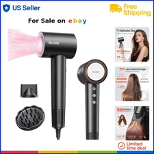 Hair Dryer Ionic High-Speed Diffuser Lightweight Travel Blow Dryer