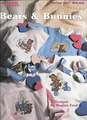 BEARS & BUNNIES: 8 Designs (Leaflet #897) Leisure Arts [Pamphlet]