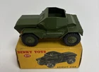 Vintage Dinky Toys 673 Scout Car Military Green In Original Box