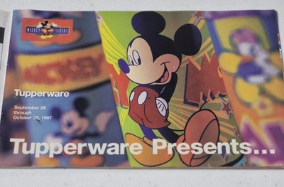  Vintage Tupperware Presents Mickey Mouse For Kids Booklet September 1997