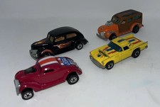 Vtg 4 Hot Wheels Hot Rods Neet Streeter 57 Tbird 40 Ford Woodie Hong Kong Read Vtg 4 Hot Wheels Hot Rods Neet Streeter 57 Tbird 40 Ford Woodie Hong Kong Read