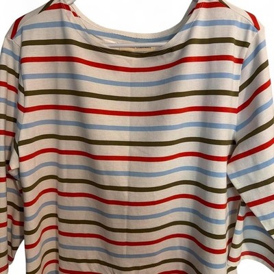 Seasalt Cornwall - NWT Women's 3/4 Sleeve Top Cotton Sailor Top - Size US 12
