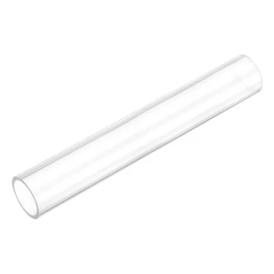 UXCELL Tuyau Rigide Transparent Rond 19mm ID x 25mm OD x 150mm Long Tube Plastique
