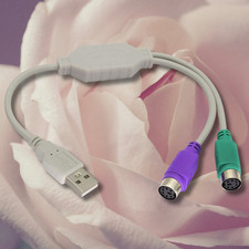 PS/2 Keyboard/Mouse to USB Converter Adapter