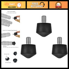 Universal Anti-Slip Rubber Foot Spike 3/8" for Tripods Monopods - 3 PCS