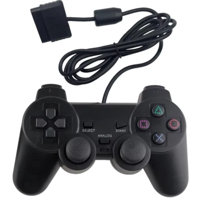 MARKENLOS Controller für PS2 Playstation 2 Dual Vibration wired Gamepad Kabelgebunden DHL