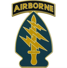 ARMY COMBAT SERVICE IDENTIFICATION BADGE (CSIB): SPECIAL FORCES GROUP WITH AIRBO