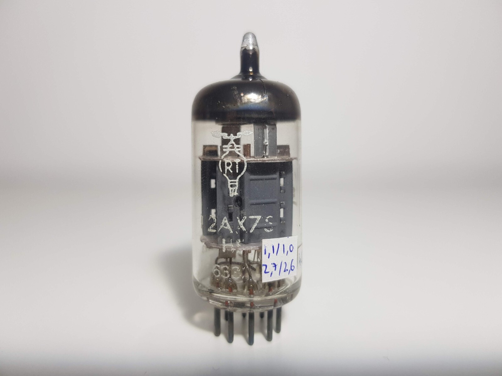 12AX7S RT KUPFERANODE CLOSE O-GETTER 2 BREITE ARME SURESNES DIGITSTD + TV7D/U