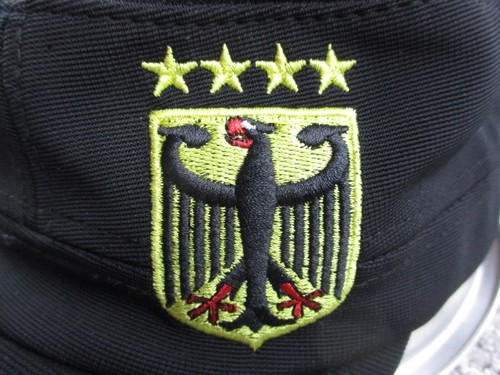 Germany National Football Army Hat Cap Black Flex Fit Sports Soccer Futbol Adult - 第 2/16 張圖片