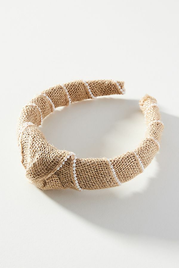 NEW Anthropologie Woven Embellished Headband | eBay display picture 2