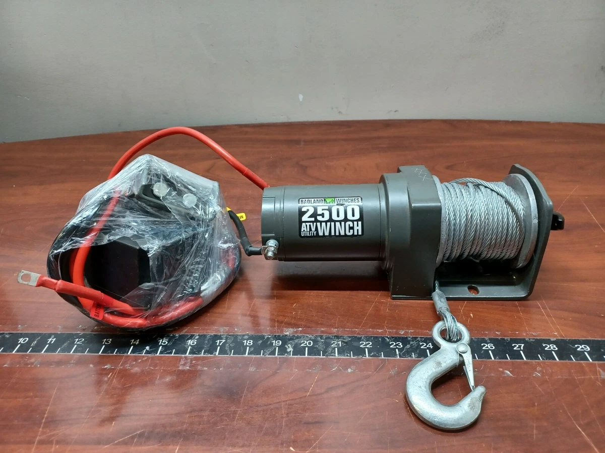 Badland 2500 12 Volt ATV Winch BigIron Auctions, 45 OFF