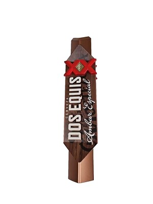 Dos Equis XX Ambar Especial 2021 Edition Tap Handle 11.5'' Tall Double Sided