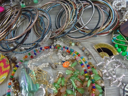 Lote Mixto Joyería Usable Desajustes Rotos Pulsera Brazalete Disfraz Pendiente - Imagen 14 de 15