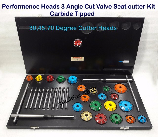 38x 3 Angle Cut Valve Seat Cutter Set Carbide Tipped Cut Vintage