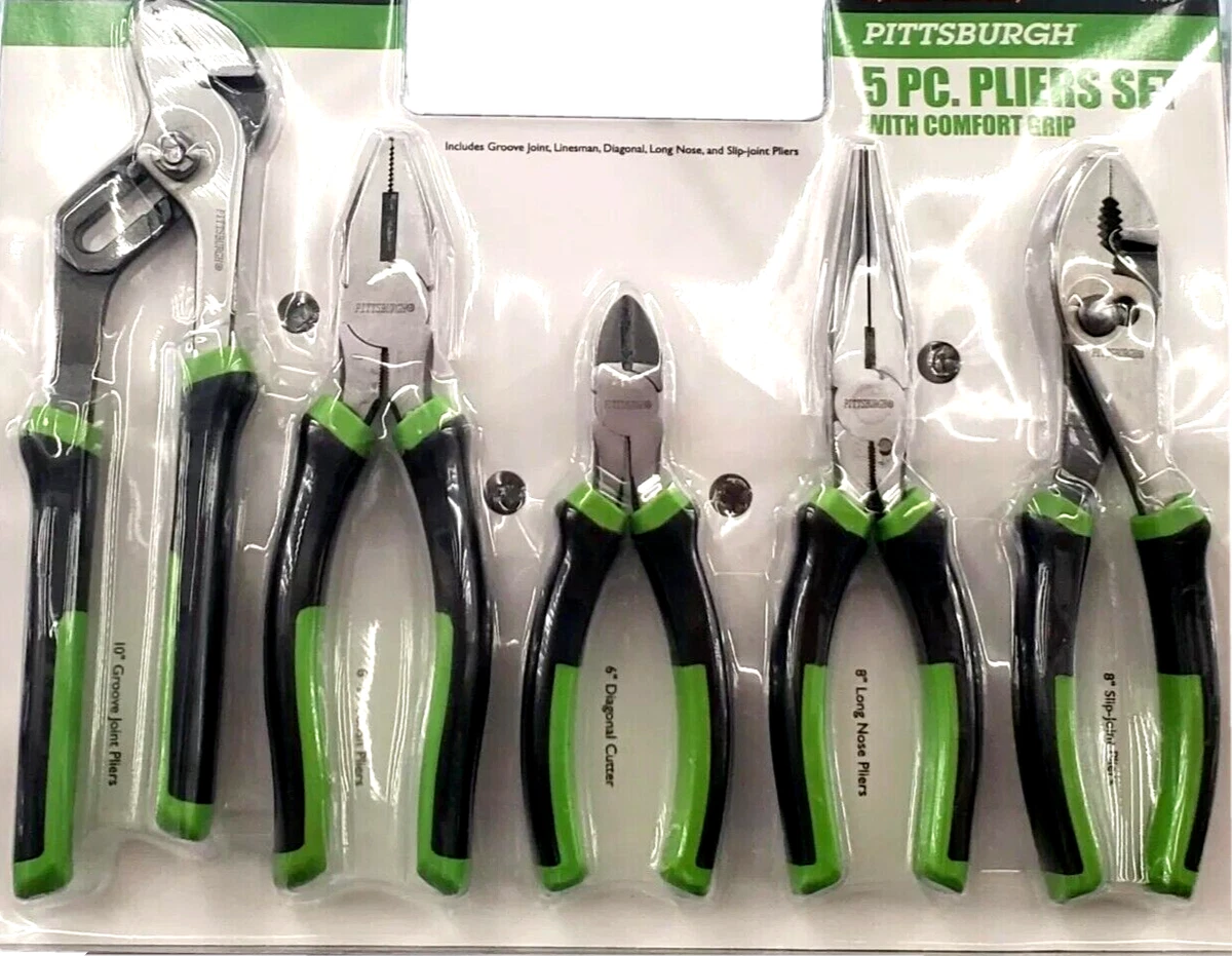 Pittsburgh 5 Pc Pliers Set With Confort Grip