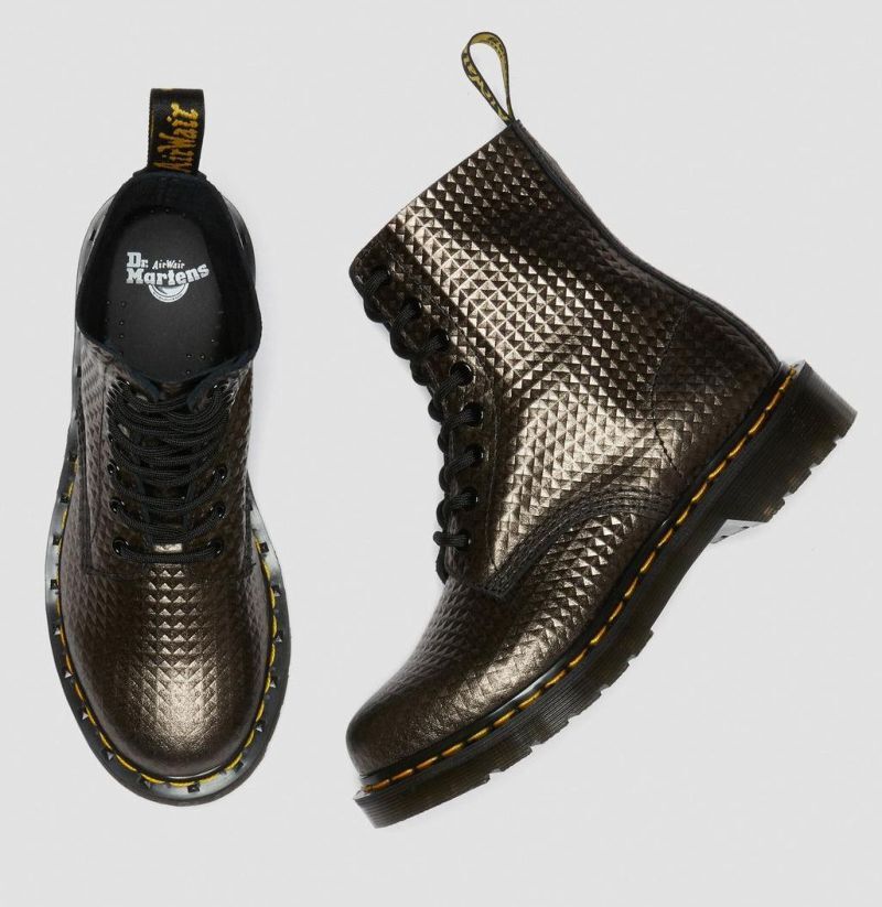 Dr Martens 8 Hole 1460 Gunmetal Emboss image 8