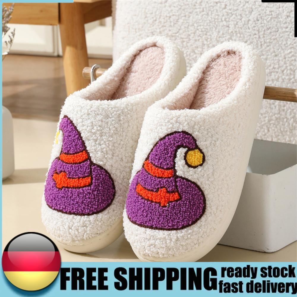APL Halloween Cappello Mago Peluche Pantofole Casa Fuzzy Comode per Inverno