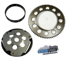 Anlasser Zahnkranz + Freilauf Ritzel für Yamaha Aerox R / MBK Booster 50 2T etc