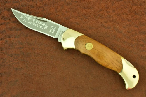 BOKER TREE BRAND SOLINGEN GERMANY WOOD PREMIUM LOCKBACK KNIFE 2002 CLASSIC 22664