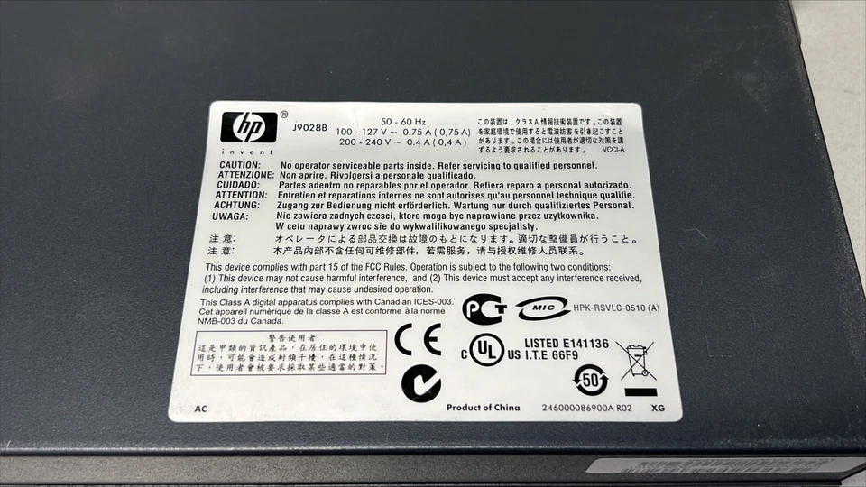 Conmutador de red HP ProCurve 1800-24G 24 puertos GbE 2*SFP - J9028B Foto 3 de 3