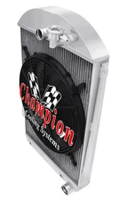3 Row RS Radiator W/ 16" Fan for 1939 Chevrolet JA Master Deluxe Chevy V8 Conv