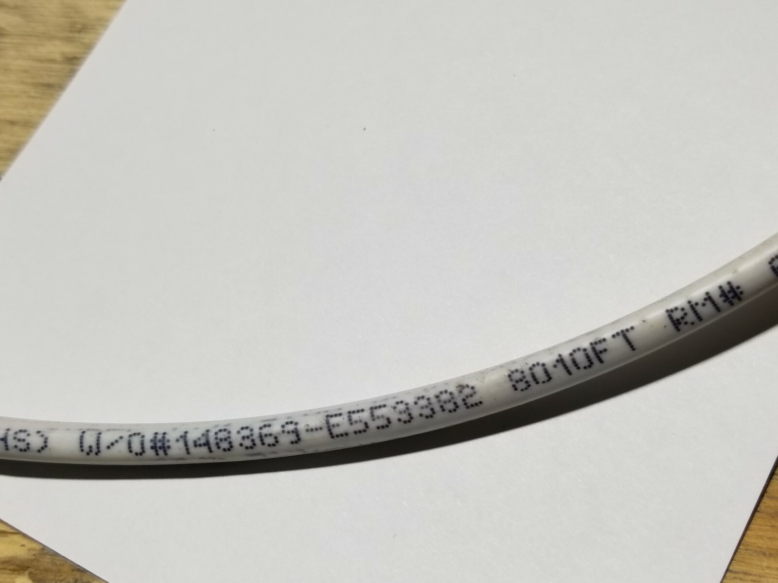 Southwire Genesis 4766 18/8C Solid Plenum Thermostat Cable CL2P White /50ft