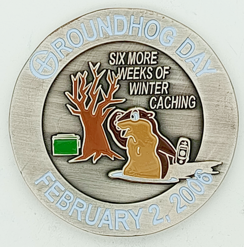 Geocoin Cavscout 2006 - Édition VHTF (Très Rare) - Non Traçable/Non Activée - Pour Collection