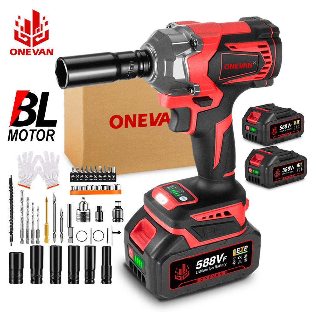 1200Nm High Torque Brushless Cordless Impact Wrench 1/2