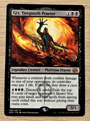 gix card mtg Gix, Yawgmoth Praetor Attacking Card Draw Theft Magic MTG Commander Deck