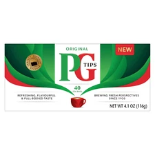 PG Tips Premium Classic Black Tea, Pyramid Black Tea Bags, Caffeinated, 40 Total