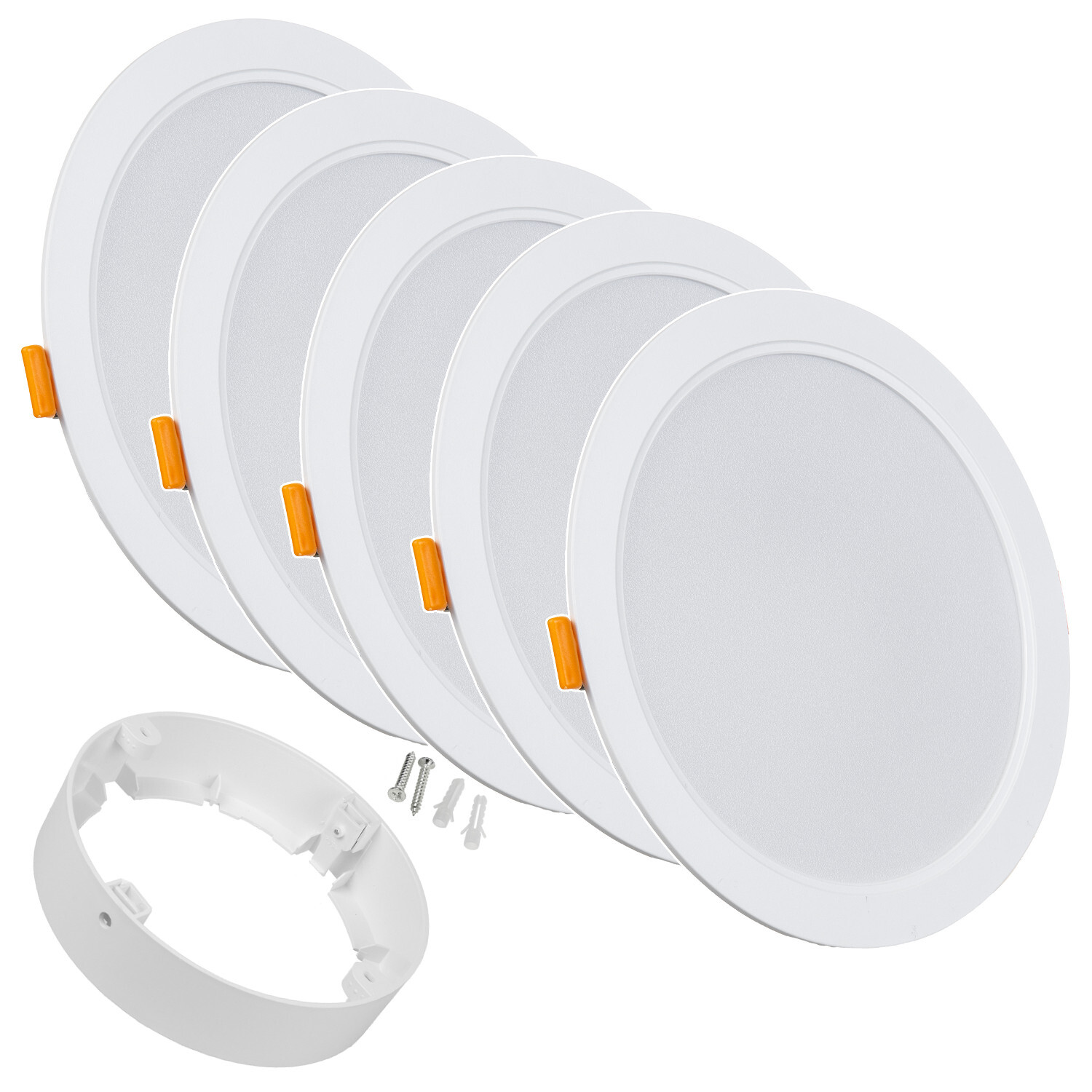 Panneau LED MCE372 Maclean slim de 18W pour un eclairage de plafond en pack de 5