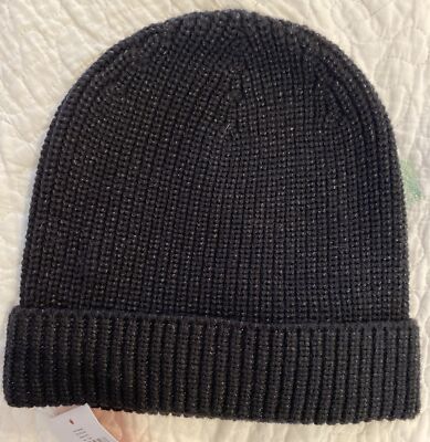 Kate Spade Black Beanie with Velvet Bow Accent | eBay display picture 1