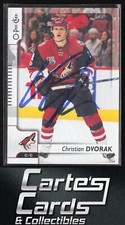 Christian Dvorak 2017-18 O-Pee-Chee #61 Arizona Coyotes TTM/IP Signed Auto