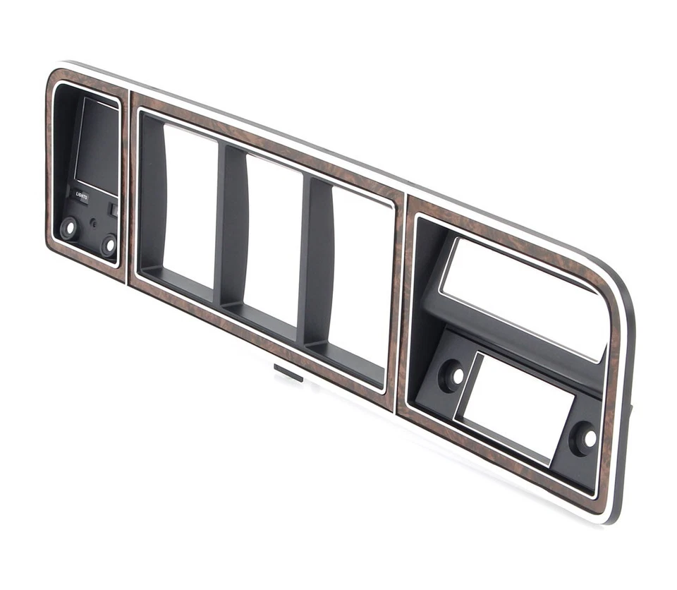 Ford F-100 1973-79 camioneta, 78-79 Bronco tablero bisel - cromo/grano madera sin aire acondicionado Foto 2 de 3