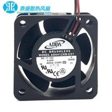 ADDA AD0412XB-C51 4020 DC12V 0.20A 4CM 2-Wire Dual Ball Cooling Fan