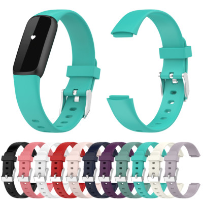 For Fitbit Luxe Strap Silicone Buckle Replacement Sport Watch Band ...