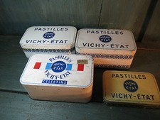 ANCIENNE BOITE PUBLICITAIRE  PASTILLE VICHY ETAT vieux commerce french antique
