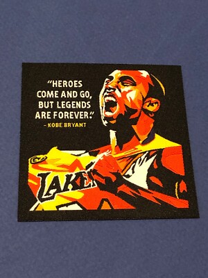 Kobe Bryant Woven patch NBA Lakers Legends Embroidery