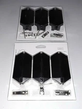 Project 62 hexagonal Galaxy Shield Hook Set Flat Black Finish lot 6 total